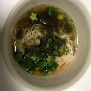 白だしでさっぱり素麺